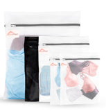 Jumbo (White) Large Medium: Laundry Wash Bags for Lingerie, Bras, Hosiery. Durable Mesh, 5 Bag Set