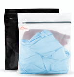 InsideSmarts 2 Jumbo (1 Black, 1 White) Laundry Wash Bags for Lingerie, Bras, Hosiery. Durable Mesh, 2 Bag Set
